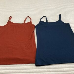 No Boundaries Red and Blue Camisole Tops